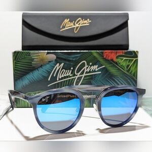 New Maui Jim Sunny Days Blue Horn Polarized Blue Hawaii Lens Sunglasses B529-27E